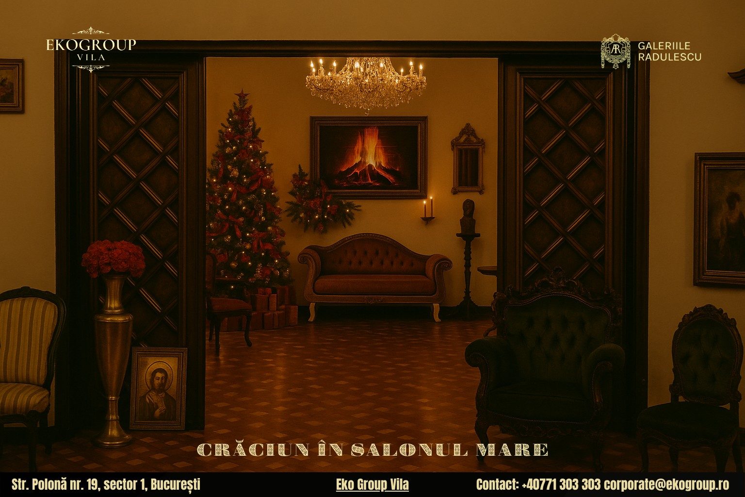 Decoratiuni de Craciun în Stilul Anilor ’30 – O Experiență Exclusivă la Eko Group Vila